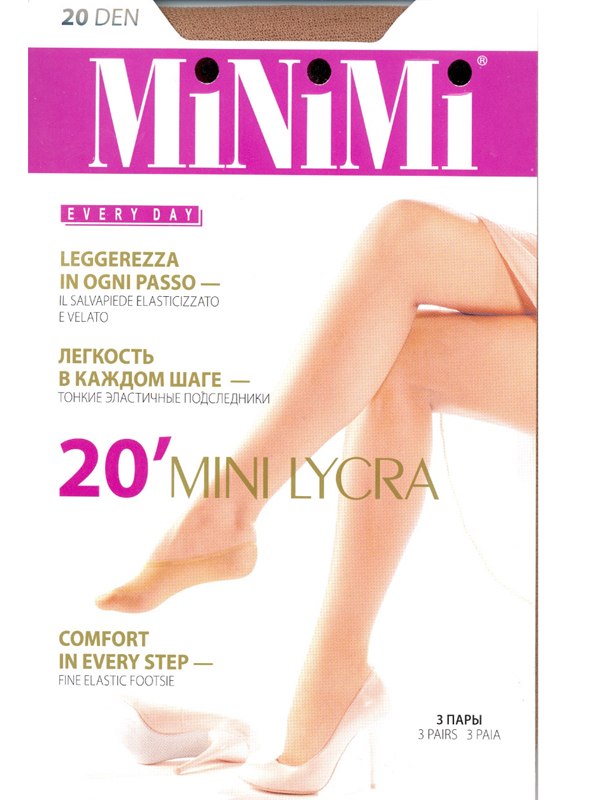 Minimi Mini 20 lycra подследники (2 пары)