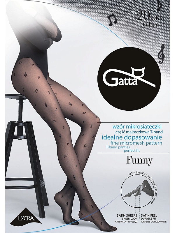 Gatta Funny 10 (20 den)Колготки
